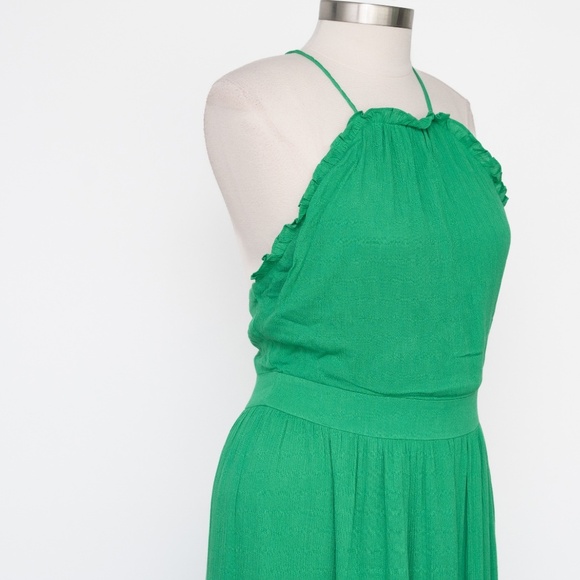 Alexia Admor Kira Ruffle Halter Maxi Dress Size 12 - Picture 8 of 13